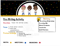 Pre-Writing Activity with Shapes & Symbols [by Curriculum Agents]