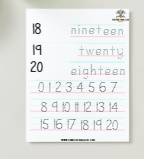 Number Word Trace & Match Activity [by Curriculum Agents]